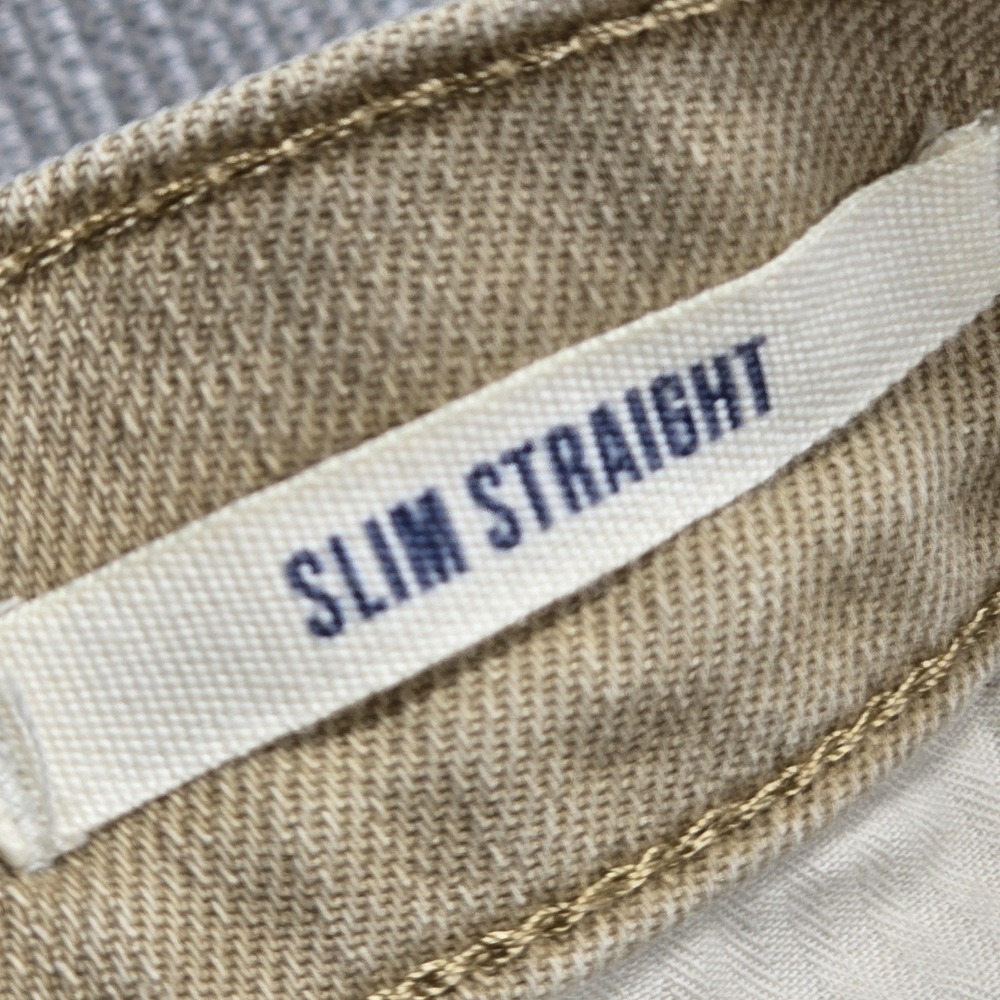 Wrangler Jeans Mens 34x27 Beige Slim Straight Stretch Denim 1088MWZTN Pants - Picture 8 of 13